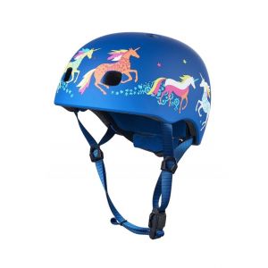 Casque de Velo et Trottinette Licorne avec Lumi&egrave;re LED et Boucle Magn&eacute;tique - Taille S - Neuf
