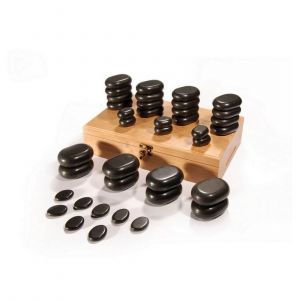 36 pierres chaudes de massage en basalte