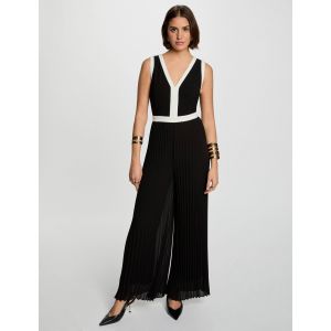 Combinaison longue plissée noir femme - Taille 34