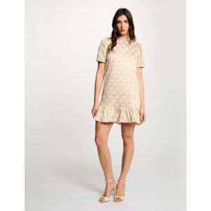 Robe courte jacquard rose pastel femme - Taille 36