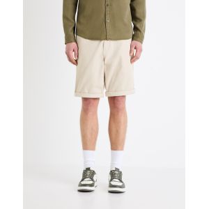 Bermuda chino en coton stretch - sand