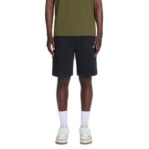 Bermuda cargo en coton stretch - noir
