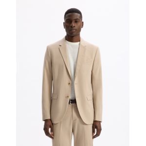 Veste de costume slim stretch - beige