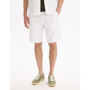 Bermuda 100% coton - beige
