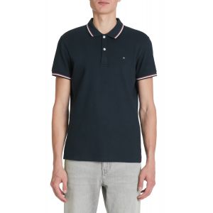 Polo piqué slim en coton stretch - marine