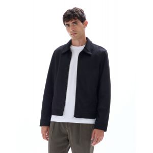 Blouson faux daim - noir