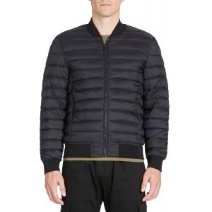 Doudoune light col bomber - noir