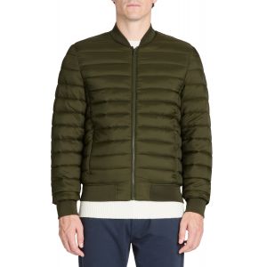 Doudoune light col bomber - kaki