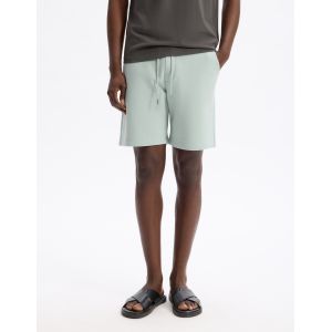 Bermuda en molleton 100% coton - vert clair