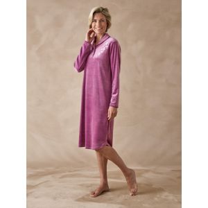 Chemise de nuit en velours - Couleur 38/40, 42/44, 46/48, 50/52, 54/56, 58/60, 62/64 - Taille Chemise de nuit longue