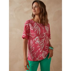 Blouse crêpe manches chauve-souris - Couleur 38, 40, 42, 44, 46, 48 - Taille Courts