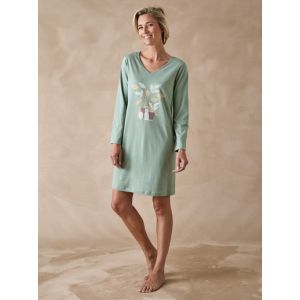 Lot 2 chemises de nuit forme tee-shirt - Couleur 38/40, 46/48, 50/52, 54/56, 58/60, 62/64 - Taille Chemise de nuit courte