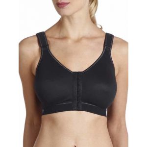 Soutien-gorge de sport, agrafé devant - Couleur 100A, 100B, 100C, 100D, 100E, 105A, 105B, 105C, 105D, 105E, 110A, 110B, 110C, 110D, 110E, 115A, 115B - Taille Noir