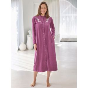 Robe de chambre en maille velours - Couleur 38/40, 42/44, 46/48, 50/52, 54/56, 58/60, 62/64 - Taille Rouge
