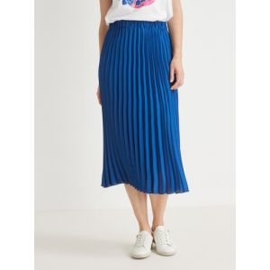 Jupe pliss&eacute;e soleil tout &eacute;lastiqu&eacute;e - Couleur 40, 42, 44, 46, 50 - Taille Jupe ample