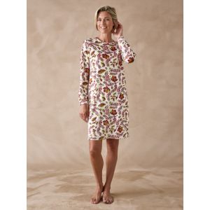 Chemise de nuit en maille polaire - Couleur 42/44, 46/48, 50/52, 54/56, 58/60, 62/64 - Taille Blanc