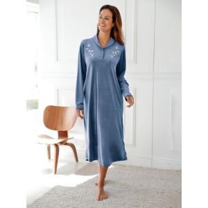 Chemise de nuit en velours - Couleur 38/40, 42/44, 46/48, 50/52, 54/56, 58/60, 62/64 - Taille Chemise de nuit longue
