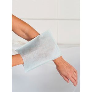 Gants de toilette jetables lot de 50 - Couleur Taille unique - Taille Blanc
