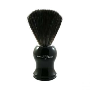 Blaireau avec Manche en Plastique Imitation Ébène et Poils Synthétiques Noirs