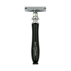 Rasoir de S&eacute;curit&eacute; avec Manche Imitation &Eacute;b&egrave;ne - Double Tranchant + Lame Plume