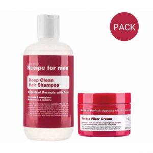 Crème Fibre Coiffante Tenue Extrème + Shampooing Nettoyant Profond Pour Cheveux
