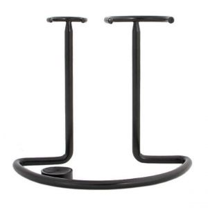 Support Noir En Acier Pour Blaireau & Rasoir