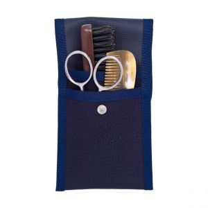 Set Barbe et Moustache Ciseau, Brosse et Peigne