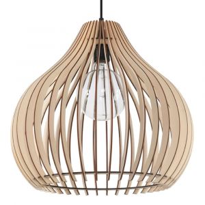 Suspension Bois Bois Naturel E27 1 Aprilla