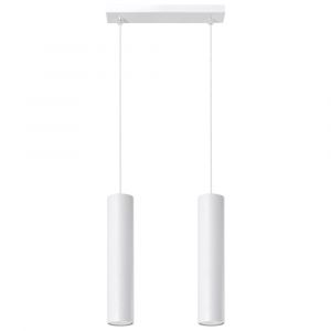 Suspension Acier Blanc GU10 2 Lagos