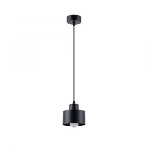 Suspension Acier Noir E27 1 Savar