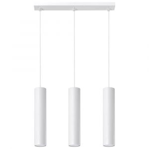 Suspension Acier Blanc GU10 3 Lagos Line