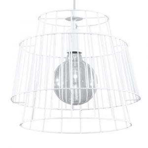 Suspension Acier Blanc E27 1 Gate
