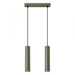 Suspension Acier Vert Olive GU10 2 Lagos