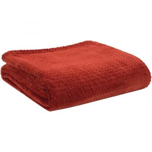 Maxi plaid 180x230 cm Polyester Brique