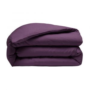 Housse de couette 100% Lin Lavé : Couleur - Violet, Taille - 240 x 260 cm