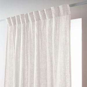 Rideau galon fronceur 140x240 cm Gaze de Coton Chantilly