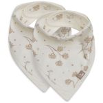 Lot de 2 bavoirs bandana Leafy Dreams