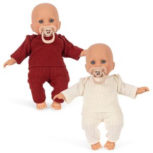 Lot de 2 poupons Bobo et Bobbie