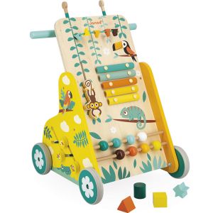 Chariot de marche multi-activit&eacute;s en bois Tropik