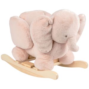 Bascule Fanfan l'&eacute;l&eacute;phant Vieux Rose