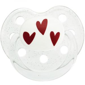 Sucette nouveau n&eacute; physiologique Coeurs (0-6 mois)