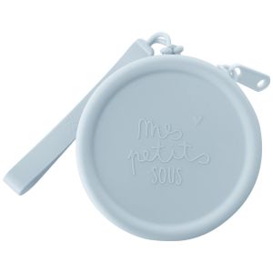 Porte-monnaie silicone bleu