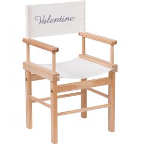 Fauteuil metteur en sc&egrave;ne naturel personnalisable