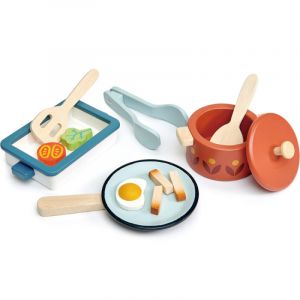 Kit de casserole et po&ecirc;le en bois