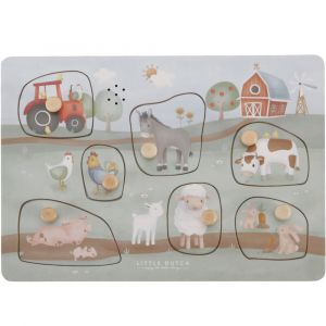 Puzzle sonore en bois Little Farm