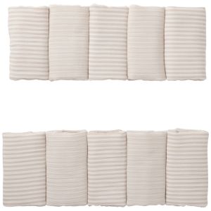 Tour de lit modulable et respirant gaze beige ray&eacute; galet