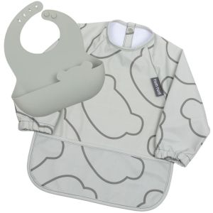 Set de 2 bavoirs Gris