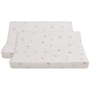 Lot de 2 housses de matelas &agrave; langer Tender Clover (45 x 70 cm)