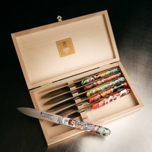 Coffret 6 couteaux Navette François Groslière, Claude Dozorme - DOZORME