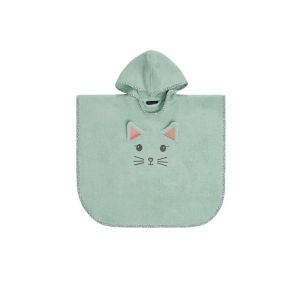 Poncho de bain enfant Misty Le chat, Sensei Menthe - SENSEI